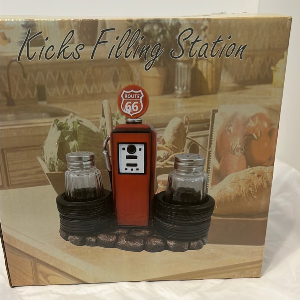Kicks Filling Station Salt & Pepper Shakers